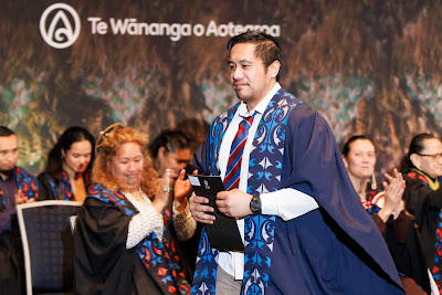 Photo from the TWoA Tāmaki Makaurau 2023 Graduations (Ceremony 4 @ 10am), held at the Due Drop Events Centre, Manukau, Auckland, New Zealand on Thursday, 8 June, 2023. Photo: Mike Walen / KeyImagery Photography. Copyright: © Te Wānanga o Aotearoa.