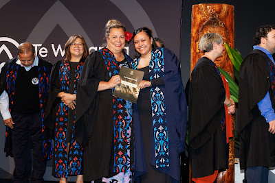 Photo from Ceremony 5 of the TWoA Tāmaki Makaurau 2025 Graduations (May 2025) held at the Mangere Arts Centre in Auckland, New Zealand on Tuesday, 27 May, 2025. Photo by Mike Walen / KeyImagery Photography. Copyright: © 2025 Te Wānanga o Aotearoa.
