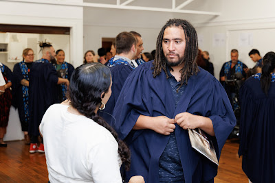Photo from the TWoA Te Tai Tokerau (Kaikohe) 2025 Graduation held at the War Memorial Hall in Kaikohe, Northland, New Zealand on Tuesday, 15 April, 2025. Photo by Mike Walen / KeyImagery Photography. Copyright: © 2025 Te Wānanga o Aotearoa.