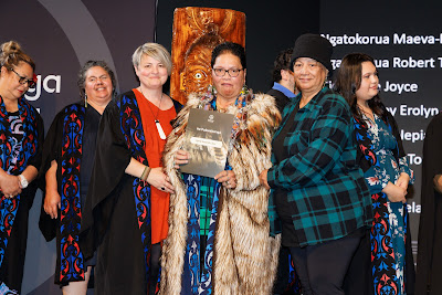 Photo from Ceremony 5 of the TWoA Tāmaki Makaurau 2025 Graduations (May 2025) held at the Mangere Arts Centre in Auckland, New Zealand on Tuesday, 27 May, 2025. Photo by Mike Walen / KeyImagery Photography. Copyright: © 2025 Te Wānanga o Aotearoa.