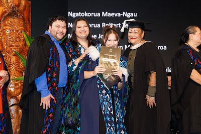 Photo from Ceremony 5 of the TWoA Tāmaki Makaurau 2025 Graduations (May 2025) held at the Mangere Arts Centre in Auckland, New Zealand on Tuesday, 27 May, 2025. Photo by Mike Walen / KeyImagery Photography. Copyright: © 2025 Te Wānanga o Aotearoa.