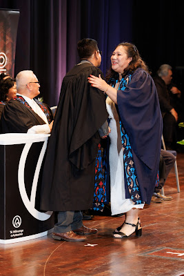 Photo from the TWoA Tāmaki Makaurau 2023 Graduations (Ceremony 3 @ 8pm), held at the Due Drop Events Centre, Manukau, Auckland, New Zealand on Wednesday, 7 June, 2023. Photo: Mike Walen / KeyImagery Photography. Copyright: © Te Wānanga o Aotearoa.