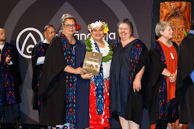 Photo from Ceremony 5 of the TWoA Tāmaki Makaurau 2025 Graduations (May 2025) held at the Mangere Arts Centre in Auckland, New Zealand on Tuesday, 27 May, 2025. Photo by Mike Walen / KeyImagery Photography. Copyright: © 2025 Te Wānanga o Aotearoa.