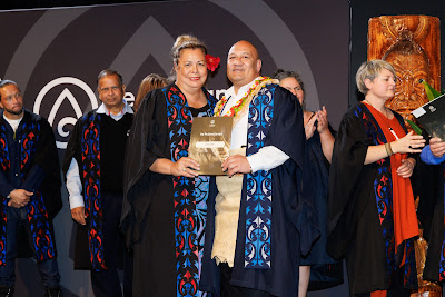 Photo from Ceremony 5 of the TWoA Tāmaki Makaurau 2025 Graduations (May 2025) held at the Mangere Arts Centre in Auckland, New Zealand on Tuesday, 27 May, 2025. Photo by Mike Walen / KeyImagery Photography. Copyright: © 2025 Te Wānanga o Aotearoa.