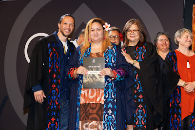 Photo from Ceremony 5 of the TWoA Tāmaki Makaurau 2025 Graduations (May 2025) held at the Mangere Arts Centre in Auckland, New Zealand on Tuesday, 27 May, 2025. Photo by Mike Walen / KeyImagery Photography. Copyright: © 2025 Te Wānanga o Aotearoa.