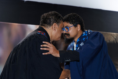 Photo from the TWoA Te Tai Tokerau (Kaitaia) 2025 Graduation held at Te Kura Kaupapa Maori o Pukemiro in Kaitaia, Northland, New Zealand on Monday, 14 April, 2025. Photo by Mike Walen / KeyImagery Photography. Copyright: © 2025 Te Wānanga o Aotearoa.