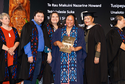 Photo from Ceremony 5 of the TWoA Tāmaki Makaurau 2025 Graduations (May 2025) held at the Mangere Arts Centre in Auckland, New Zealand on Tuesday, 27 May, 2025. Photo by Mike Walen / KeyImagery Photography. Copyright: © 2025 Te Wānanga o Aotearoa.
