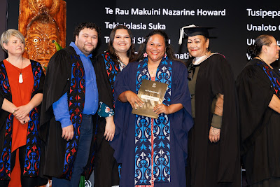 Photo from Ceremony 5 of the TWoA Tāmaki Makaurau 2025 Graduations (May 2025) held at the Mangere Arts Centre in Auckland, New Zealand on Tuesday, 27 May, 2025. Photo by Mike Walen / KeyImagery Photography. Copyright: © 2025 Te Wānanga o Aotearoa.