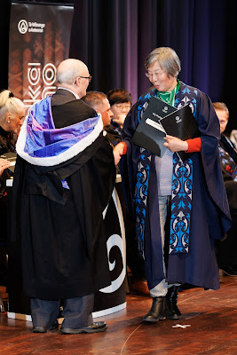 Photo from the TWoA Tāmaki Makaurau 2023 Graduations (Ceremony 2 @ 3pm), held at the Due Drop Events Centre, Manukau, Auckland, New Zealand on Wednesday, 7 June, 2023. Photo: Mike Walen / KeyImagery Photography. Copyright: © Te Wānanga o Aotearoa.
