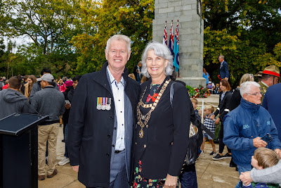 Photo from the Anzac Civic Parade/Service held at Memorial Park, Hamilton, New Zealand. Taken: Sunday, 25 April 2021. Photo: Mike Walen / KeyImagery Photography. Copyright: © Hamilton City Council.