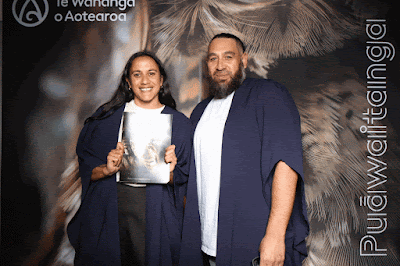 Booth photo from the TWoA Tainui 2025 Graduations (Ceremony 2 @ 2pm) held at Claudelands Event Centre in Hamilton, Waikato, New Zealand on Tuesday, 29 April, 2025. Photography by InstaBooth / KeyImagery Photography. Copyright: © 2025 Te Wānanga o Aotearoa.