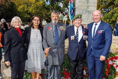 Photo from the Anzac Civic Parade/Service held at Memorial Park, Hamilton, New Zealand. Taken: Sunday, 25 April 2021. Photo: Mike Walen / KeyImagery Photography. Copyright: © Hamilton City Council.