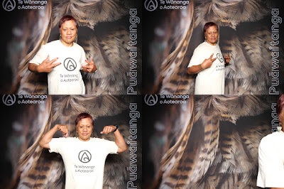 Booth photo from Ceremony 1 of the TWoA Tāmaki Makaurau 2025 Graduations (March 2025) held at the Mangere Arts Centre in Auckland, New Zealand on Wednesday, 12 March, 2025. Photo: InstaBooth by KeyImagery Photography. Copyright: © 2025 Te Wānanga o Aotearoa.