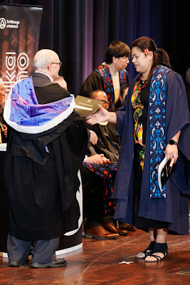 Photo from the TWoA Tāmaki Makaurau 2023 Graduations (Ceremony 2 @ 3pm), held at the Due Drop Events Centre, Manukau, Auckland, New Zealand on Wednesday, 7 June, 2023. Photo: Mike Walen / KeyImagery Photography. Copyright: © Te Wānanga o Aotearoa.