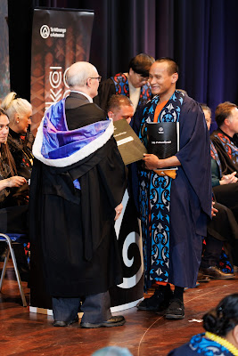 Photo from the TWoA Tāmaki Makaurau 2023 Graduations (Ceremony 2 @ 3pm), held at the Due Drop Events Centre, Manukau, Auckland, New Zealand on Wednesday, 7 June, 2023. Photo: Mike Walen / KeyImagery Photography. Copyright: © Te Wānanga o Aotearoa.