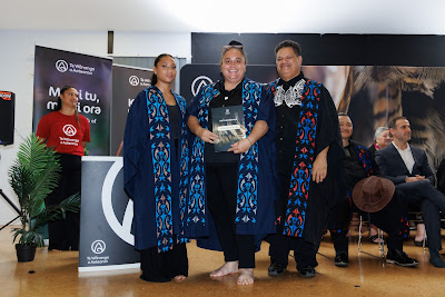 Photo from the TWoA Te Tai Tokerau (Kaitaia) 2025 Graduation held at Te Kura Kaupapa Maori o Pukemiro in Kaitaia, Northland, New Zealand on Monday, 14 April, 2025. Photo by Mike Walen / KeyImagery Photography. Copyright: © 2025 Te Wānanga o Aotearoa.