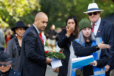 Photo from the Anzac Day 2024 Civic Service held at Memorial Park in Hamilton, Waikato, New Zealand on Thursday, 25 April, 2024. Photography by Mike Walen / KeyImagery Photography. Copyright: © Hamilton City Council.