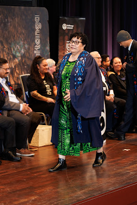 Photo from the TWoA Tāmaki Makaurau 2023 Graduations (Ceremony 3 @ 8pm), held at the Due Drop Events Centre, Manukau, Auckland, New Zealand on Wednesday, 7 June, 2023. Photo: Mike Walen / KeyImagery Photography. Copyright: © Te Wānanga o Aotearoa.