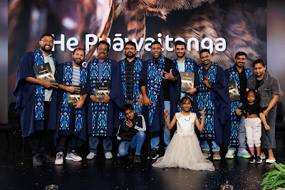 Photo from Ceremony 5 of the TWoA Tāmaki Makaurau 2025 Graduations (May 2025) held at the Mangere Arts Centre in Auckland, New Zealand on Tuesday, 27 May, 2025. Photo by Mike Walen / KeyImagery Photography. Copyright: © 2025 Te Wānanga o Aotearoa.