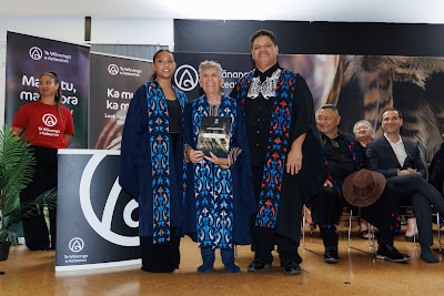 Photo from the TWoA Te Tai Tokerau (Kaitaia) 2025 Graduation held at Te Kura Kaupapa Maori o Pukemiro in Kaitaia, Northland, New Zealand on Monday, 14 April, 2025. Photo by Mike Walen / KeyImagery Photography. Copyright: © 2025 Te Wānanga o Aotearoa.