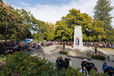Photo from the Anzac Day 2024 Civic Service held at Memorial Park in Hamilton, Waikato, New Zealand on Thursday, 25 April, 2024. Photography by Mike Walen / KeyImagery Photography. Copyright: © Hamilton City Council.