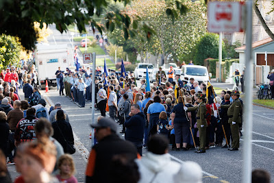Photo from the Anzac Day 2024 Civic Service held at Memorial Park in Hamilton, Waikato, New Zealand on Thursday, 25 April, 2024. Photography by Mike Walen / KeyImagery Photography. Copyright: © Hamilton City Council.