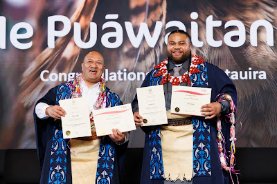 Photo from Ceremony 5 of the TWoA Tāmaki Makaurau 2025 Graduations (May 2025) held at the Mangere Arts Centre in Auckland, New Zealand on Tuesday, 27 May, 2025. Photo by Mike Walen / KeyImagery Photography. Copyright: © 2025 Te Wānanga o Aotearoa.