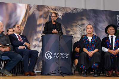 Photo from the TWoA Te Tai Tokerau (Kaikohe) 2025 Graduation held at the War Memorial Hall in Kaikohe, Northland, New Zealand on Tuesday, 15 April, 2025. Photo by Mike Walen / KeyImagery Photography. Copyright: © 2025 Te Wānanga o Aotearoa.