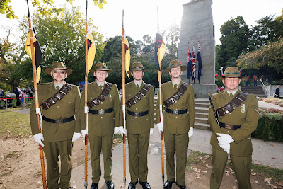 Photo from the Anzac Day 2024 Civic Service held at Memorial Park in Hamilton, Waikato, New Zealand on Thursday, 25 April, 2024. Photography by Mike Walen / KeyImagery Photography. Copyright: © Hamilton City Council.
