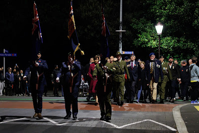 Photo from the Anzac Day 2024 Dawn Service held at Memorial Park in Hamilton, Waikato, New Zealand on Thursday, 25 April, 2024. Photography by Mike Walen / KeyImagery Photography. Copyright: © Hamilton City Council.