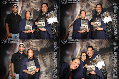 Booth photo from the TWoA Tainui 2025 Graduations (Ceremony 1 @ 10am) held at Claudelands Event Centre in Hamilton, Waikato, New Zealand on Tuesday, 29 April, 2025. Photography by InstaBooth / KeyImagery Photography. Copyright: © 2025 Te Wānanga o Aotearoa.
