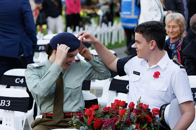 Photo from the Anzac Day 2024 Civic Service held at Memorial Park in Hamilton, Waikato, New Zealand on Thursday, 25 April, 2024. Photography by Mike Walen / KeyImagery Photography. Copyright: © Hamilton City Council.