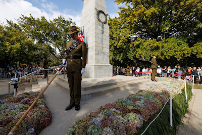 Photo from the Anzac Day 2024 Civic Service held at Memorial Park in Hamilton, Waikato, New Zealand on Thursday, 25 April, 2024. Photography by Mike Walen / KeyImagery Photography. Copyright: © Hamilton City Council.