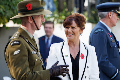 Photo from the Anzac Day 2024 Civic Service held at Memorial Park in Hamilton, Waikato, New Zealand on Thursday, 25 April, 2024. Photography by Mike Walen / KeyImagery Photography. Copyright: © Hamilton City Council.