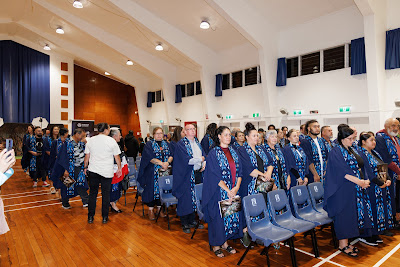 Photo from the TWoA Te Tai Tokerau (Kaikohe) 2025 Graduation held at the War Memorial Hall in Kaikohe, Northland, New Zealand on Tuesday, 15 April, 2025. Photo by Mike Walen / KeyImagery Photography. Copyright: © 2025 Te Wānanga o Aotearoa.