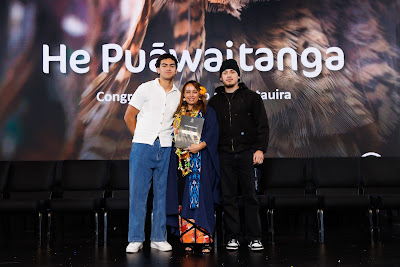 Photo from Ceremony 5 of the TWoA Tāmaki Makaurau 2025 Graduations (May 2025) held at the Mangere Arts Centre in Auckland, New Zealand on Tuesday, 27 May, 2025. Photo by Mike Walen / KeyImagery Photography. Copyright: © 2025 Te Wānanga o Aotearoa.