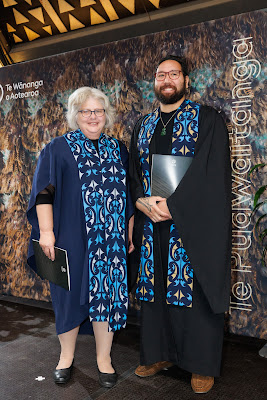Photo from the TWoA Waiariki 2023 Graduations (Waiwhero), held at Te Puia, Rotorua, Bay of Plenty, New Zealand on Friday, 12 May, 2023. Photo: Mike Walen / KeyImagery Photography. Copyright: © Te Wānanga o Aotearoa.