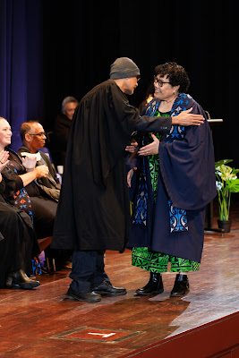 Photo from the TWoA Tāmaki Makaurau 2023 Graduations (Ceremony 3 @ 8pm), held at the Due Drop Events Centre, Manukau, Auckland, New Zealand on Wednesday, 7 June, 2023. Photo: Mike Walen / KeyImagery Photography. Copyright: © Te Wānanga o Aotearoa.