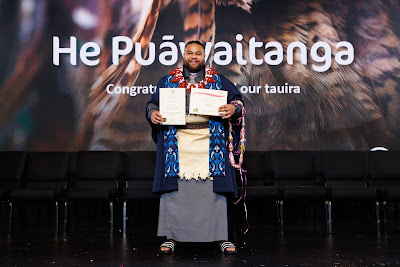 Photo from Ceremony 5 of the TWoA Tāmaki Makaurau 2025 Graduations (May 2025) held at the Mangere Arts Centre in Auckland, New Zealand on Tuesday, 27 May, 2025. Photo by Mike Walen / KeyImagery Photography. Copyright: © 2025 Te Wānanga o Aotearoa.