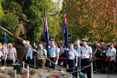 Photo from the Anzac Day 2024 Civic Service held at Memorial Park in Hamilton, Waikato, New Zealand on Thursday, 25 April, 2024. Photography by Mike Walen / KeyImagery Photography. Copyright: © Hamilton City Council.