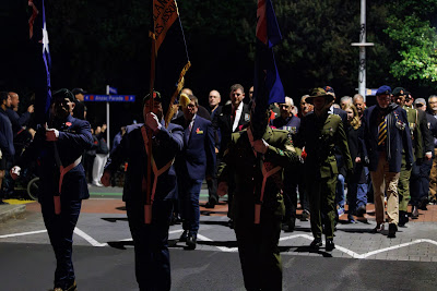 Photo from the Anzac Day 2024 Dawn Service held at Memorial Park in Hamilton, Waikato, New Zealand on Thursday, 25 April, 2024. Photography by Mike Walen / KeyImagery Photography. Copyright: © Hamilton City Council.
