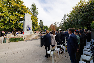 Photo from the Anzac Day 2024 Civic Service held at Memorial Park in Hamilton, Waikato, New Zealand on Thursday, 25 April, 2024. Photography by Mike Walen / KeyImagery Photography. Copyright: © Hamilton City Council.