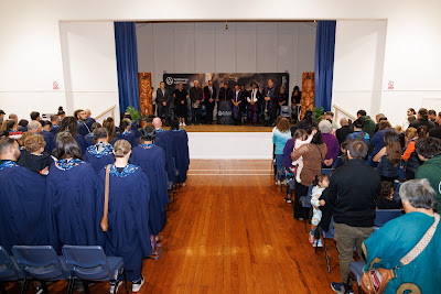 Photo from the TWoA Te Tai Tokerau (Kaikohe) 2025 Graduation held at the War Memorial Hall in Kaikohe, Northland, New Zealand on Tuesday, 15 April, 2025. Photo by Mike Walen / KeyImagery Photography. Copyright: © 2025 Te Wānanga o Aotearoa.