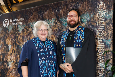 Photo from the TWoA Waiariki 2023 Graduations (Waiwhero), held at Te Puia, Rotorua, Bay of Plenty, New Zealand on Friday, 12 May, 2023. Photo: Mike Walen / KeyImagery Photography. Copyright: © Te Wānanga o Aotearoa.
