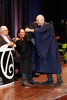 Photo from the TWoA Tāmaki Makaurau 2023 Graduations (Ceremony 3 @ 8pm), held at the Due Drop Events Centre, Manukau, Auckland, New Zealand on Wednesday, 7 June, 2023. Photo: Mike Walen / KeyImagery Photography. Copyright: © Te Wānanga o Aotearoa.