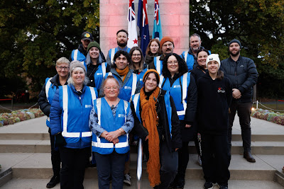 Photo from the Anzac Day 2024 Dawn Service held at Memorial Park in Hamilton, Waikato, New Zealand on Thursday, 25 April, 2024. Photography by Mike Walen / KeyImagery Photography. Copyright: © Hamilton City Council.