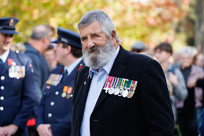 Photo from the Anzac Day 2024 Civic Service held at Memorial Park in Hamilton, Waikato, New Zealand on Thursday, 25 April, 2024. Photography by Mike Walen / KeyImagery Photography. Copyright: © Hamilton City Council.