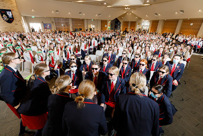Photo from Waikato Diocesan House Singing 2022, held at Waikato Diocesan, Hamilton, New Zealand on Friday, 2 July, 2022. Photo: Mike Walen / KeyImagery Photography. Copyright: © Waikato Diocesan School for Girls.