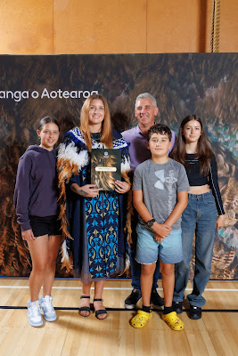 Studio photo from the TWoA Tainui 2023 Graduations (Ceremony 2 - Wednesday Afternoon), held at Hamilton Boys High School, Hamilton, Waikato, New Zealand on Wednesday, 19 April 2023. Photo: Mike Walen / KeyImagery Photography. Copyright: © Te Wananga o Aotearoa.