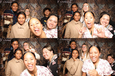 Booth photo from the TWoA Tainui 2023 Graduations (Ceremony 1 - Wednesday Morning), held at Hamilton Boys High School, Hamilton, Waikato, New Zealand on Wednesday, 19 April 2023. Photo: InstaBooth by KeyImagery Photography. Copyright: © Te Wānanga o Aotearoa.